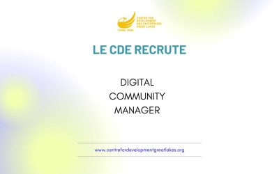 Le CDE recrute : Digital Community Manager